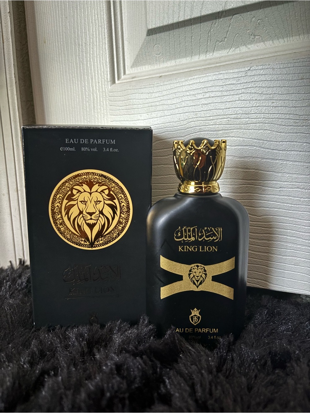 King Lion Eau de Parfum - Black & Gold Bottle